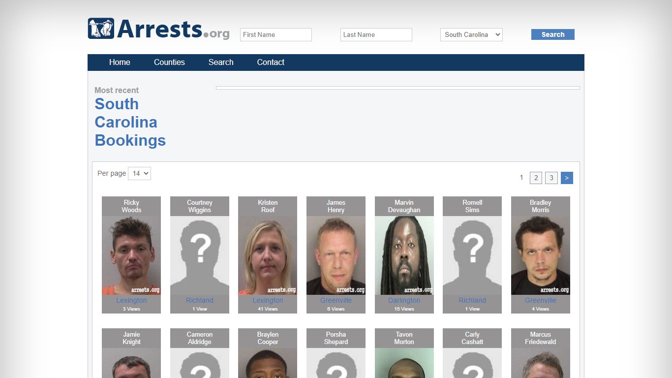 South Carolina Arrests and Inmate Search